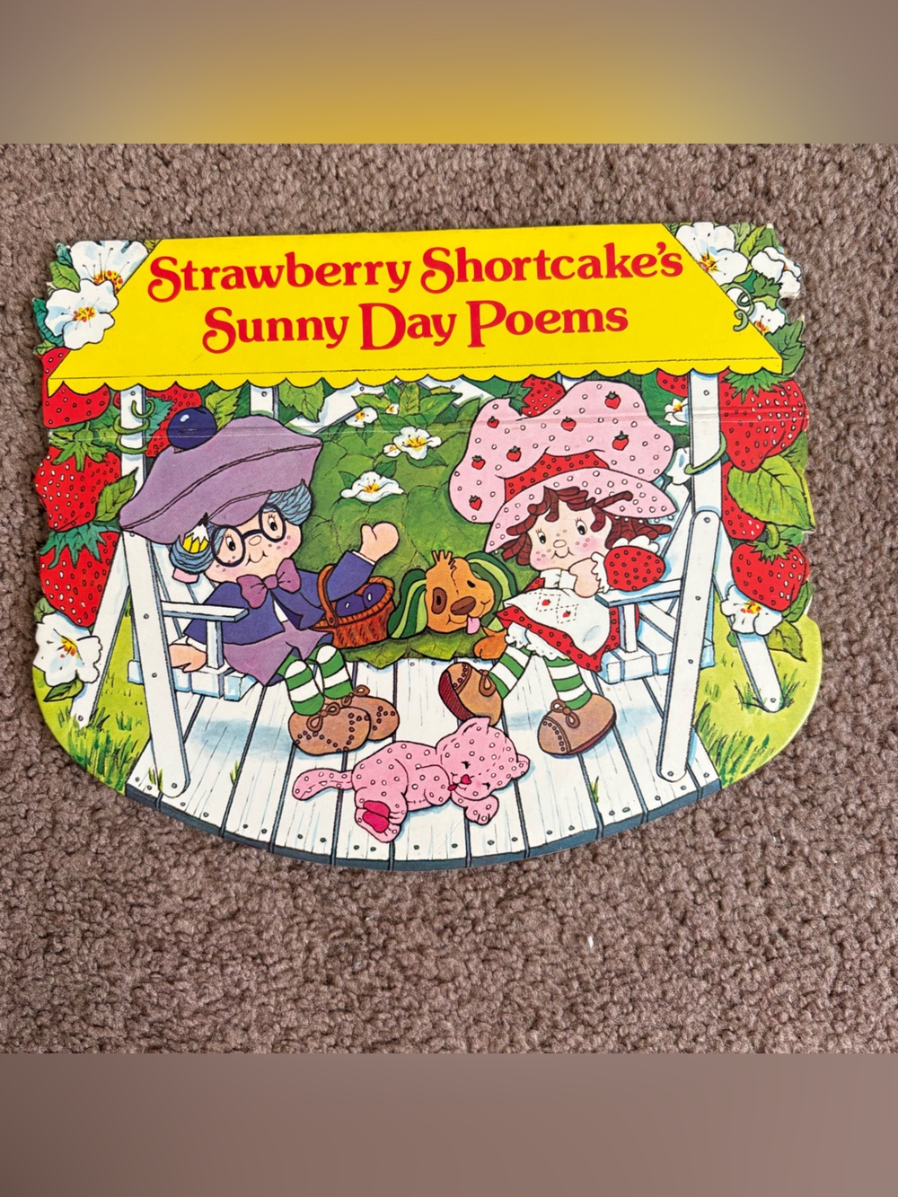 Strawberry Shortcake Sunny Day Poems Book - Vintage 1981